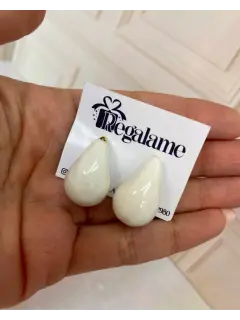 Zarcillo de gota - Color blanco