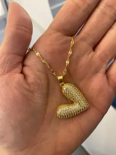 Collar corazón dorado