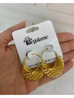 Argolla abstracta- Baño de oro