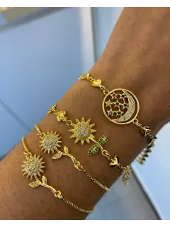 Pulseras tipo corbatín - Enchapado