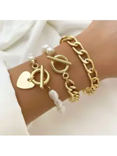 Set de pulseras casual