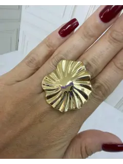 Anillo maxi - Flor abstracta