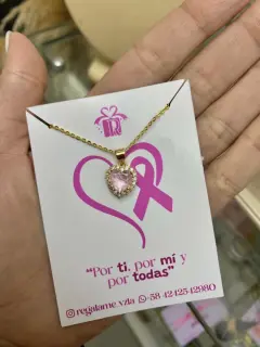 Collar de corazón Rosa