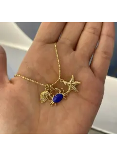 Collar dijes de mar