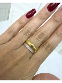 Anillo doble con circones