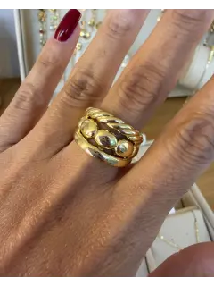 Anillo  triple - Estilo apilable