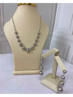 Set de collar y zarcillos - Balines