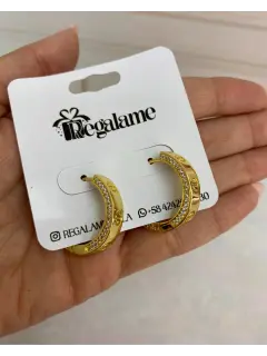 Argolla con circones. Tamaño medio